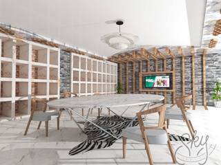 İstanbul Merter'de Tekstil Firmasının Showroom Tasarımı, SKY İç Mimarlık & Mimarlık Tasarım Stüdyosu SKY İç Mimarlık & Mimarlık Tasarım Stüdyosu Moderne Ankleidezimmer