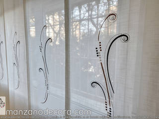 Paneles Japoneses bordados en Coslada, Manzanodecora Manzanodecora Living room