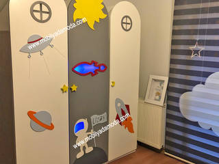 Uzay Konseptli Çocuk Odası , MOBİLYADA MODA MOBİLYADA MODA Boys Bedroom Wood Wood effect
