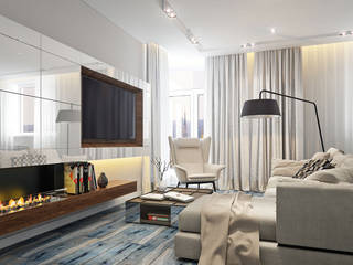 Modern Living Room Design, Barkod Interior Design Barkod Interior Design Modern living room