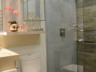 Banheiro Residencial, GRAÇA BRENNER ARQUITETURA E DESIGN DE INTERIORES GRAÇA BRENNER ARQUITETURA E DESIGN DE INTERIORES Modern Bathroom Concrete