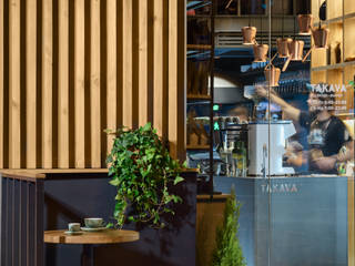 TAKAVA coffee-buffet. Coffee shop interior, YUDIN Design YUDIN Design Commercial spaces