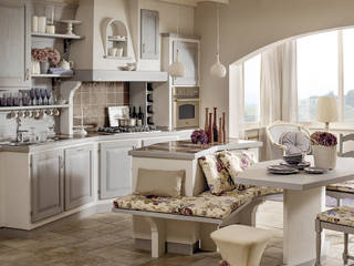 Zappalorto - Sogno di oggi finitura Grigio spazzolato, Zappalorto Zappalorto Built-in kitchens Solid Wood Multicolored