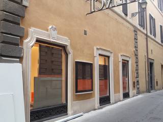 Imbotti e cornici in Travertino Romano Classico in falda, INDAMAR SRL INDAMAR SRL Commercial spaces Stone Beige