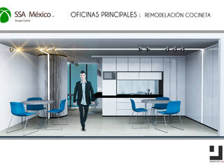 REMODELACION COCINETA OFICINAS, Prototype studio Prototype studio 商業空間