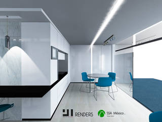 REMODELACION COCINETA OFICINAS, Prototype studio Prototype studio Ticari alanlar