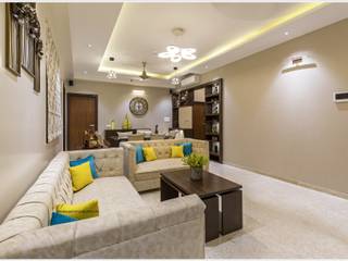 3BHK at Song of Joy, Pune, GREEN HAT STUDIO PVT LTD GREEN HAT STUDIO PVT LTD Salas modernas