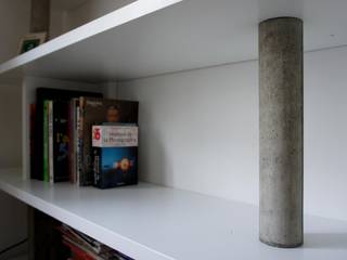 Bibliothèque les Goncourts, Atelier Concret Atelier Concret Modern Living Room Concrete