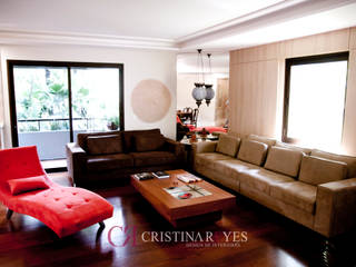 Salas, Cristina Reyes Design de Interiores Cristina Reyes Design de Interiores Salones modernos