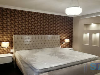 Departamento JESP, Soluciones Técnicas y de Arquitectura Soluciones Técnicas y de Arquitectura Modern style bedroom Rubber Beige