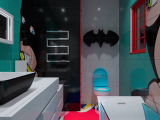 "Britain Pop-Art " Ж/К "Статус". Ванная, Perfection A&D Perfection A&D Eclectic style bathroom