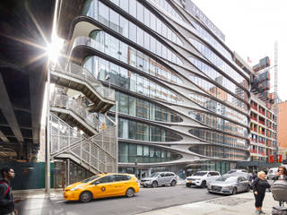 520 West 28th, Zaha Hadid Architects Zaha Hadid Architects Minimalistyczne domy Beton Szary