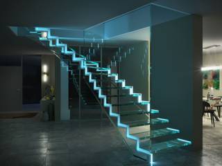 Londra Float, Siller Treppen/Stairs/Scale Siller Treppen/Stairs/Scale บันได กระจกและแก้ว