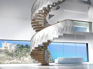 Helical Wave, Siller Treppen/Stairs/Scale Siller Treppen/Stairs/Scale درج زجاج