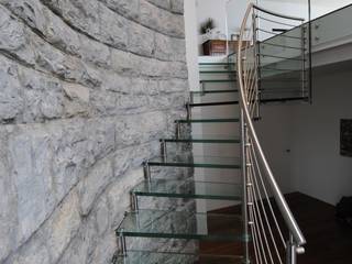 Sevilla Glass Curve, Siller Treppen/Stairs/Scale Siller Treppen/Stairs/Scale درج زجاج