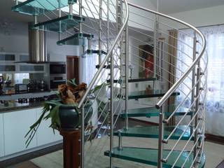 Sevilla Glass Helical, Siller Treppen/Stairs/Scale Siller Treppen/Stairs/Scale درج زجاج