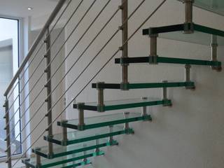 Sevilla Glass Straight, Siller Treppen/Stairs/Scale Siller Treppen/Stairs/Scale 階段 ガラス