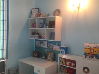 blue kids room, Gurgaon, Kidscape Interiors Kidscape Interiors Nursery/kid’s room Engineered Wood Transparent