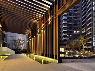 新北-合新NEWSTAR, 研舍設計股份有限公司 研舍設計股份有限公司 Modern balcony, veranda & terrace