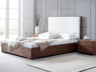Cama de Casal Bella, Decordesign Interiores Decordesign Interiores Rustic style bedroom Wood Wood effect