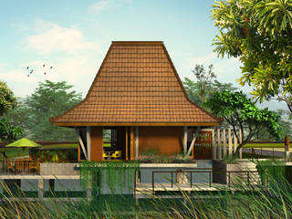 Integrated Farming Resort, Mandalananta Studio Mandalananta Studio Hotel in stile tropicale Cemento armato Variopinto