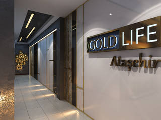 GOLD LIFE İÇ MEKAN TASARIMLARI, MİNERVA MİMARLIK MİNERVA MİMARLIK Corridor, hallway & stairsAccessories & decoration