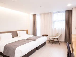 Dongtan Ciel Hotel, 피투엔디자인 _____ p to n design 피투엔디자인 _____ p to n design Commercial spaces