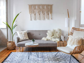 ​Projeto para um imóvel destinado a alojamento local, CasuloInteriors CasuloInteriors Minimalist living room