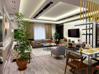 Metrokent Sitesi Daire Dekorasyonu, ÖMER KARAKUŞ MİMARLIK ÖMER KARAKUŞ MİMARLIK Modern Living Room Sofas & armchairs