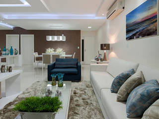 Sala de Estar, Gleide Belfort interiores Gleide Belfort interiores Living room