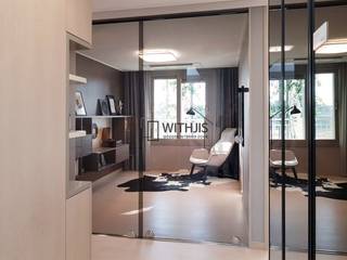 SDD 8300 알파룸 솔류션, 유리슬라이딩도어, 강화유리도어, 글라스도어, WITHJIS(위드지스) WITHJIS(위드지스) Moderne Wohnzimmer Glas Braun