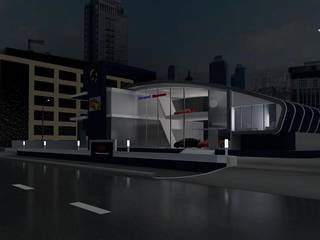 Car Showroom, Adhicitta Karya Megah Adhicitta Karya Megah مساحات تجارية حديد