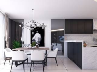 Apartemen City View Mrs. M, Lighthouse Architect Indonesia Lighthouse Architect Indonesia Koloniale Esszimmer