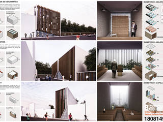 8º Concurso de Arquitectura. Escuela Digital Primer Lugar, Victor Cruz Victor Cruz 앞마당 우드 우드 그레인