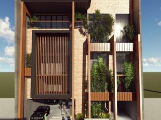 Proposed 5-Storey School Building, Structura Architects Structura Architects Reihenhaus Keramik Braun