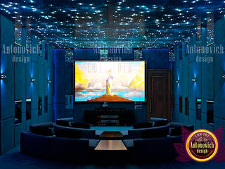 Spacious Majestic Home Theater Interior, Luxury Antonovich Design Luxury Antonovich Design