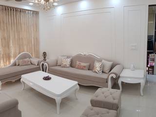 3BHK Budget Flat, Esthetics Interior Esthetics Interior 아시아스타일 거실