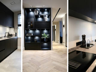 Amsterdams appartement op de Zuidas, NV INTERIORS NV INTERIORS モダンな キッチン