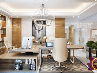 Warm Cozy Work Space Interior, Luxury Antonovich Design Luxury Antonovich Design