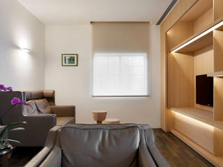 王宅 Wang Residence, 何侯設計 Ho + Hou Studio Architects 何侯設計 Ho + Hou Studio Architects Livings modernos: Ideas, imágenes y decoración