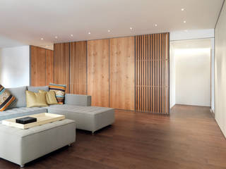 張宅 Chang Residence, 何侯設計 Ho + Hou Studio Architects 何侯設計 Ho + Hou Studio Architects Modern living room
