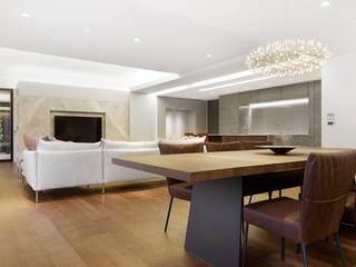 梁宅 Liang Residence, 何侯設計 Ho + Hou Studio Architects 何侯設計 Ho + Hou Studio Architects Modern dining room