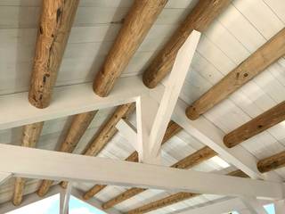 Pérgola en madera y brezo, NavarrOlivier NavarrOlivier بلكونة أو شرفة خشب Wood effect