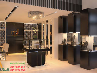 Thiet Ke Thi Cong Showroom Kim Cuong PNJ Jewelry Tai Go Vap, xuongmocso1 xuongmocso1 Espacios comerciales