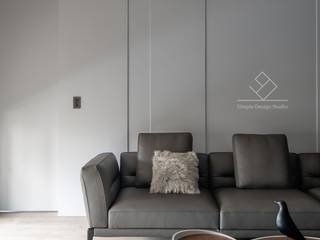 沙發背牆 極簡室內設計 Simple Design Studio Modern living room