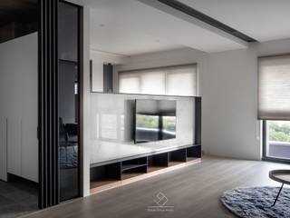 電視主牆 極簡室內設計 Simple Design Studio Living room