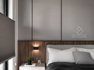 主臥床頭設計 極簡室內設計 Simple Design Studio Modern style bedroom