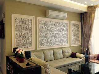 Residence @ Victory valley, Gurgaon, INTROSPECS INTROSPECS Salas modernas