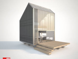PR220 CASA COMPACTA 2 NIVELES MINIMALISTA, Incove - Casas de madera minimalistas Incove - Casas de madera minimalistas