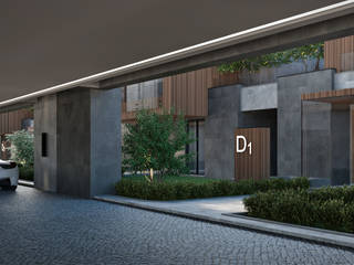 VISUAL DESIGN STUDIO – Villa çamlıca, VISUAL DESIGN STUDIO: modern tarz , Modern